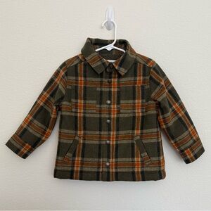 Toddler Plaid Button-Up Jacket